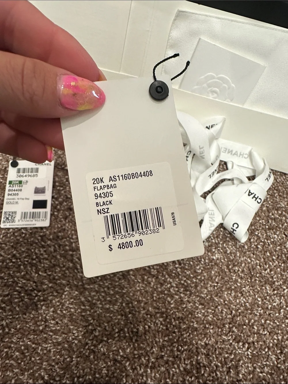 Chanel 19 small goatskin